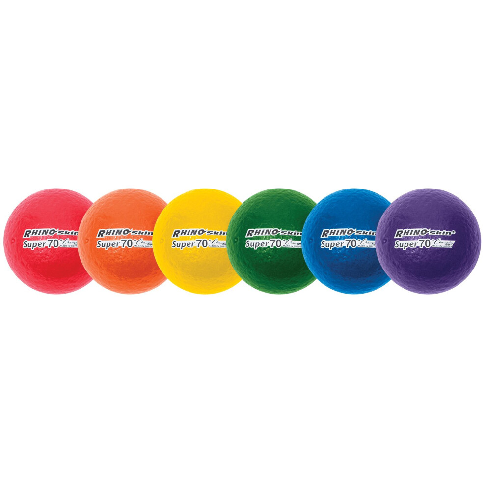 Champion Sports 2.75 Inch Rhino Skin High Bounce Super 70 Dodgeball Se