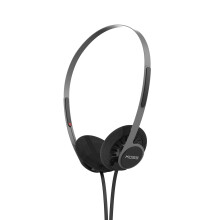 Koss KPH40 Utility on-ear kuulokkeet Irrotettava vaihdettava johtojrjestelm Retro Style Ultrakevyt muotoilu (stealth Black)