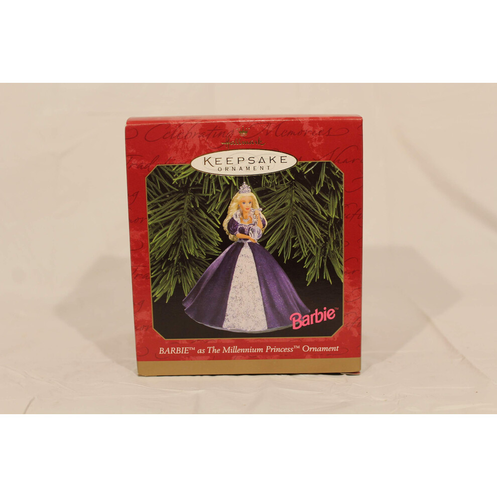 1999 Millennium Princess Barbie Hallmark Keepsake Ornament