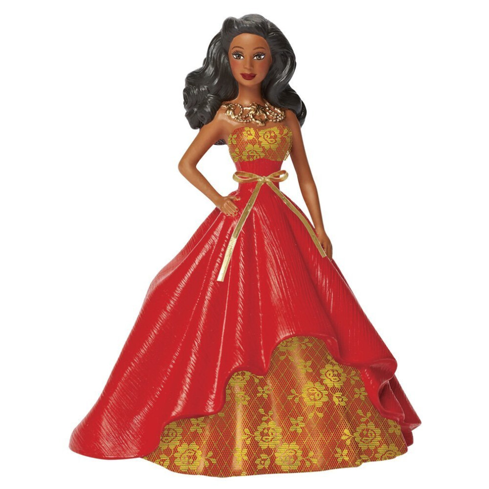 1 X Holiday Barbie African American 2nd In Series 2014 Carlton Heirloo