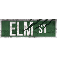 Grindstore """"Elm Street Slim Tin Sign Multi-Colour 30.5 x 10.1 cm
