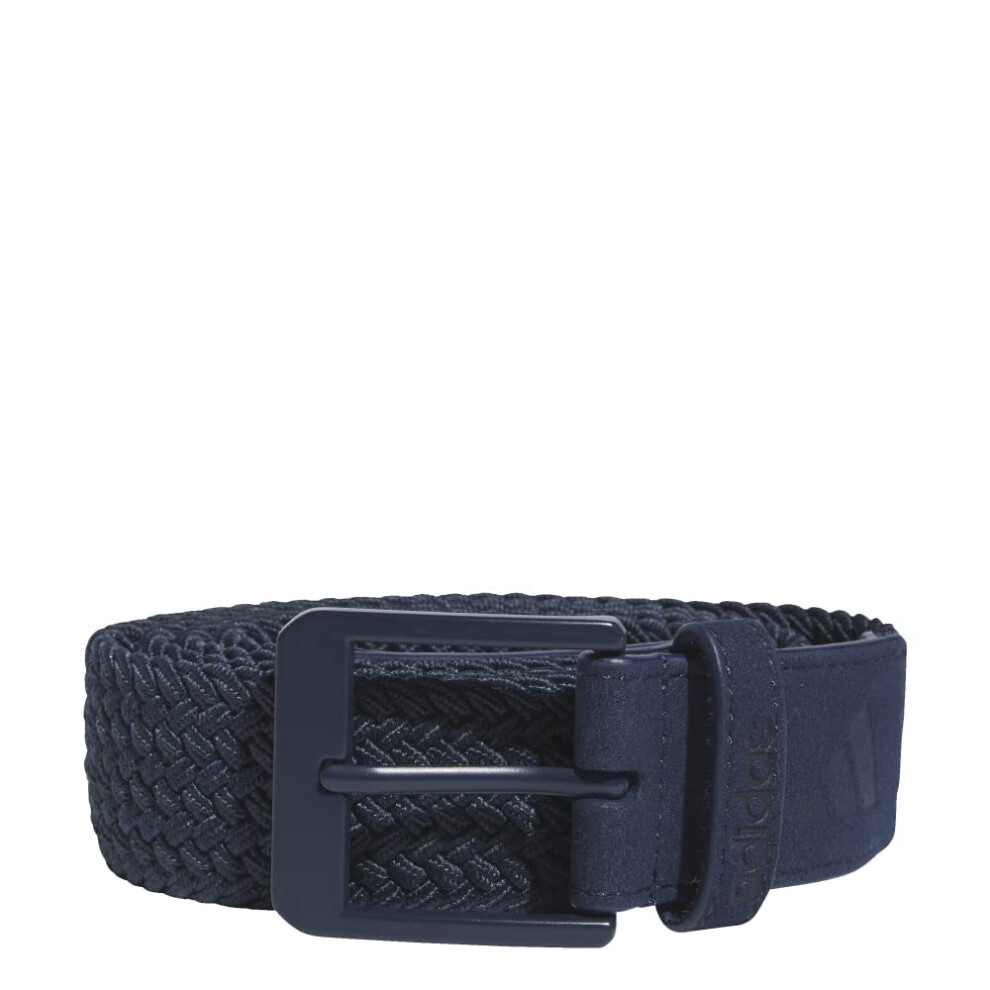 adidas unisex-adult Braided Stretch Belt  Collegiate Navy  Medium-Larg