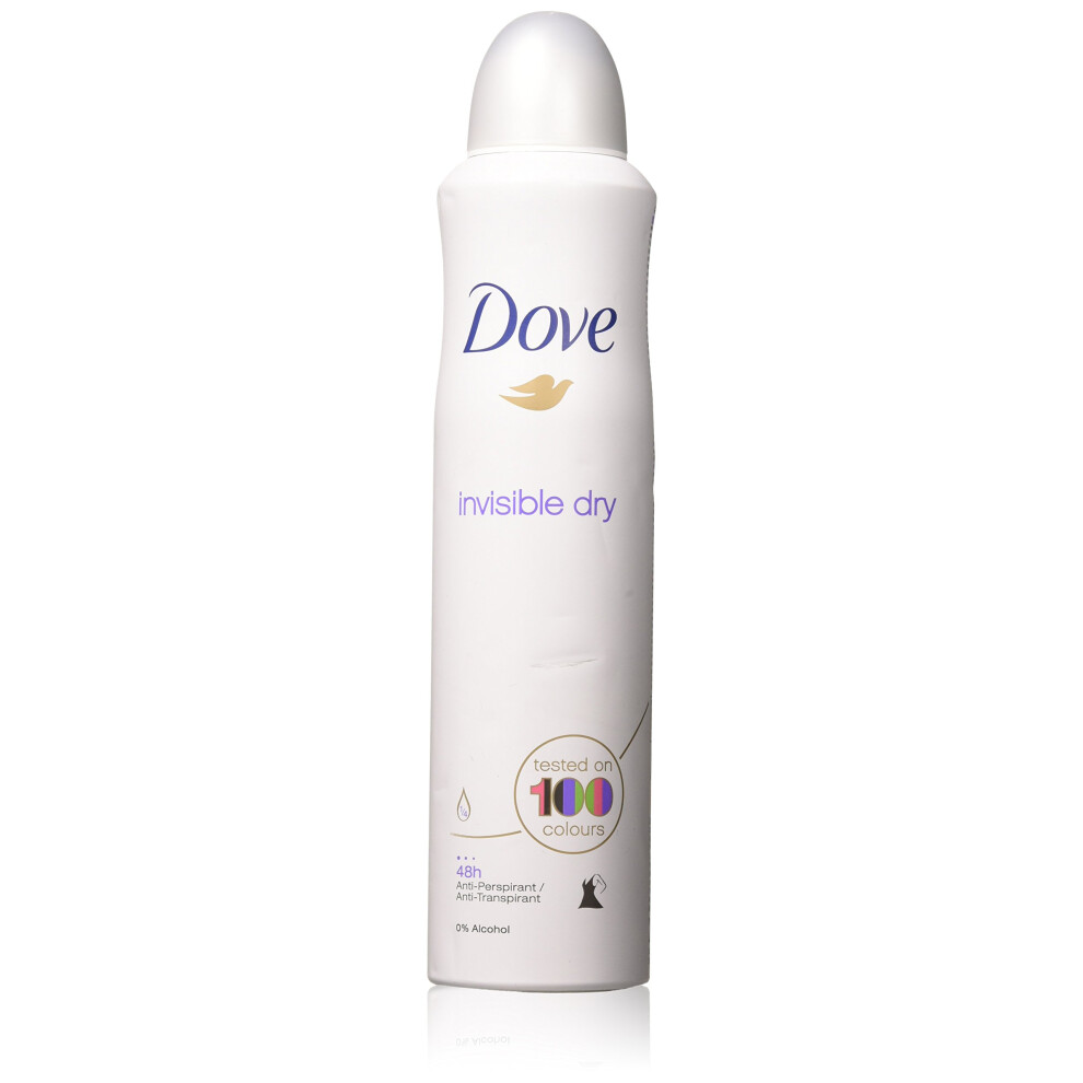 Dove Antiperspirant Body Spray 250Ml Invisable Dry 1-Pack