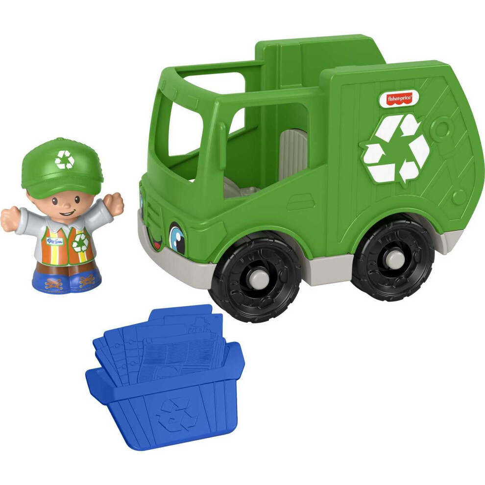 Fisher-Price Little People Recycle Truck  push-along vehicle with figu