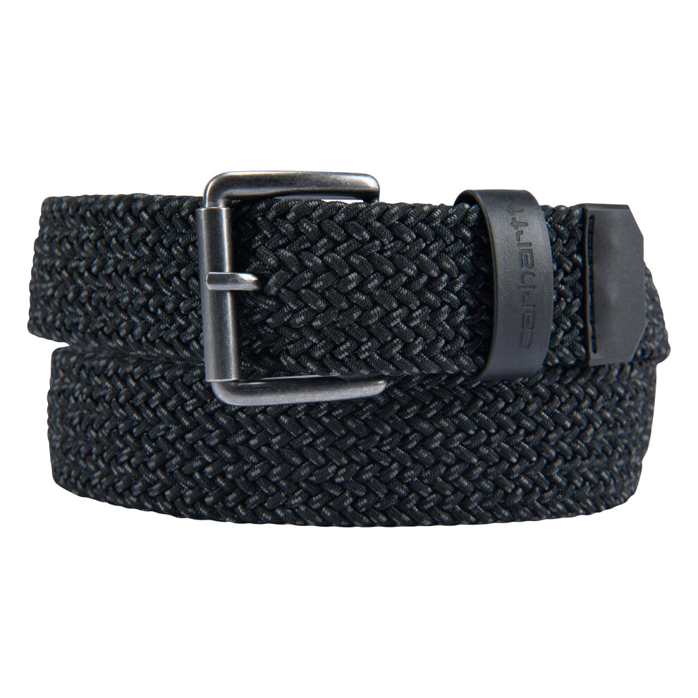 Carhartt Men's Belt  Rugged Flex Nylon Cord Braided (Black)  X-Large