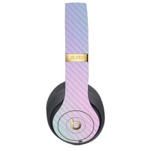 MightySkins Kohlefaser-Hlle fr Beats Studio 3 Wireless  Cotton Candy | Schtzendes, langlebiges, strukturiertes Carbonfaser-Finish | Einfach a