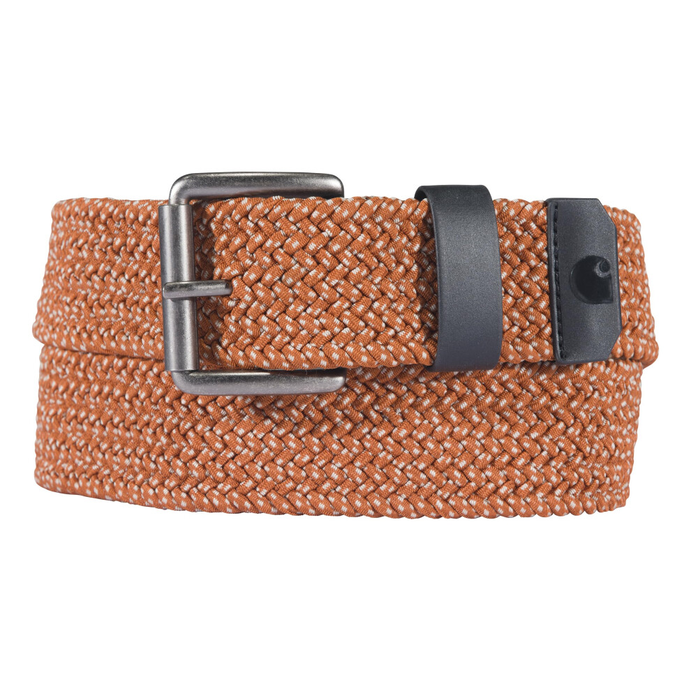 Carhartt Men's Belt  Rugged Flex Nylon Cord Braided (Burnt Sienna)  La