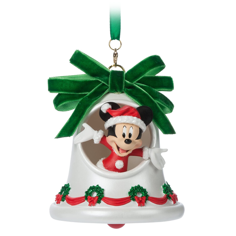 Disney Santa Mickey Mouse Bell Sketchbook Ornament