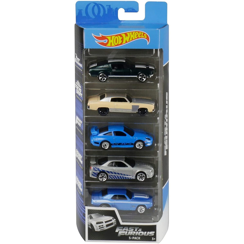 Hot Wheels Fast and Furious 5 Pack Vehicles