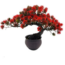 Plante artificiale Fycooler artificial Bonsai Juniper Arbore n ghiveci Faux Japane japonez Pin Bonsai Simulare Zen Gradina Fake Plant Artificial