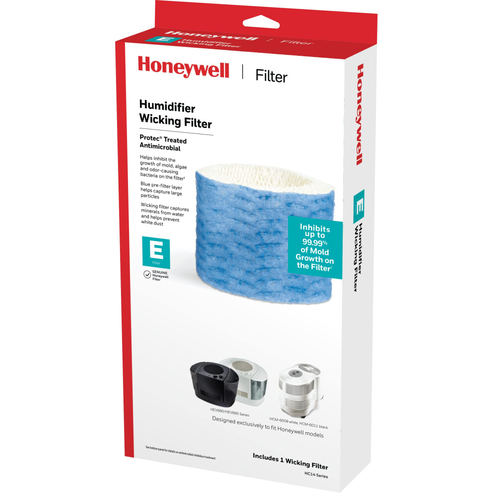 Honeywell HC14PF1 Replacement Wicking Filter E  1 pack  white