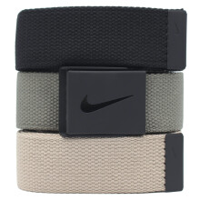 Nike Golf Herren 3-in-1 Web Gürtel, Einheitsgröße, Schwarz/Olive/Khaki