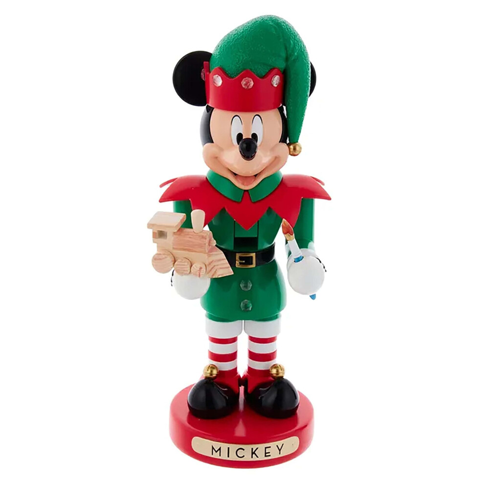 Disney Mickey The Elf Nutcracker  10-Inch  Multi-Colored