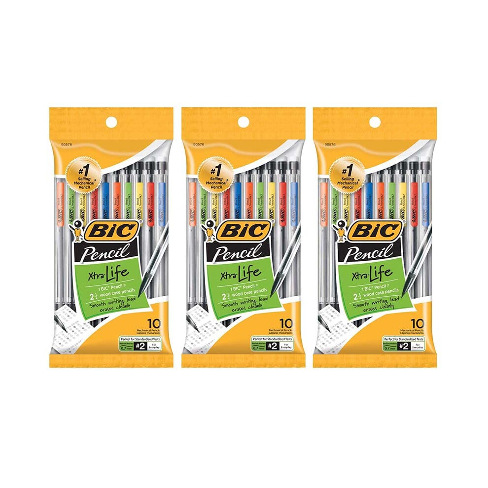 Mechanical Pencils  0.7mm  10 Per Pack  3 Packs