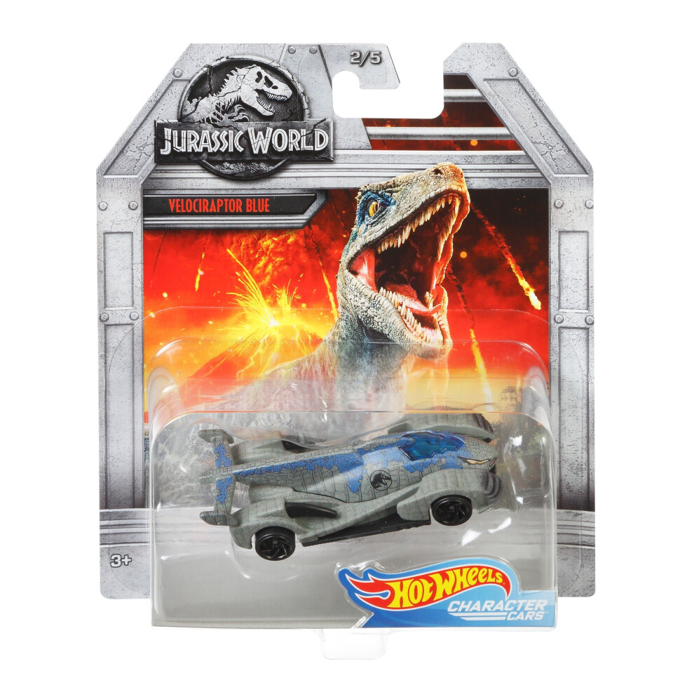 Hot Wheels Jurrasic World Velociraptor Blue  vehicle