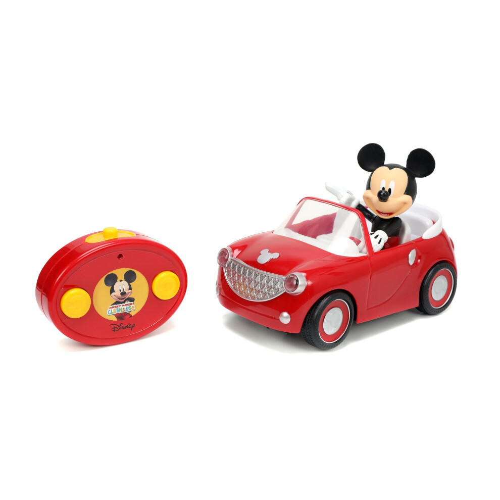 Jada Toys Disney Junior Mickey Mouse Clubhouse Roadster RC Car Red  7"