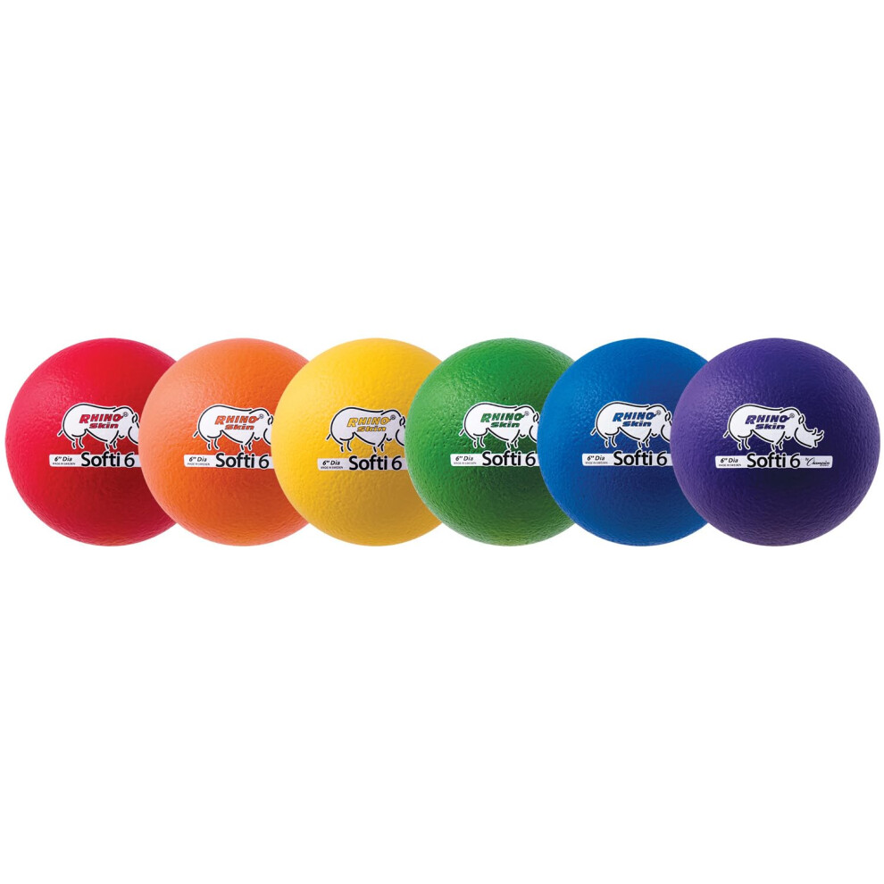 Champion Sports Special Rhino Skin Foam Ball Set 6 Inch