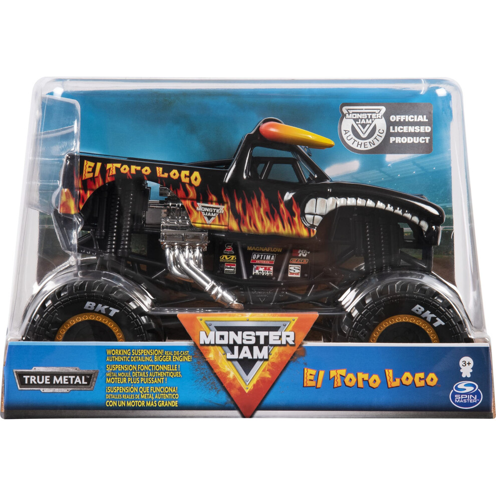 Monster Jam  Official El Toro Loco Monster Truck  Die-Cast Vehicle  1: