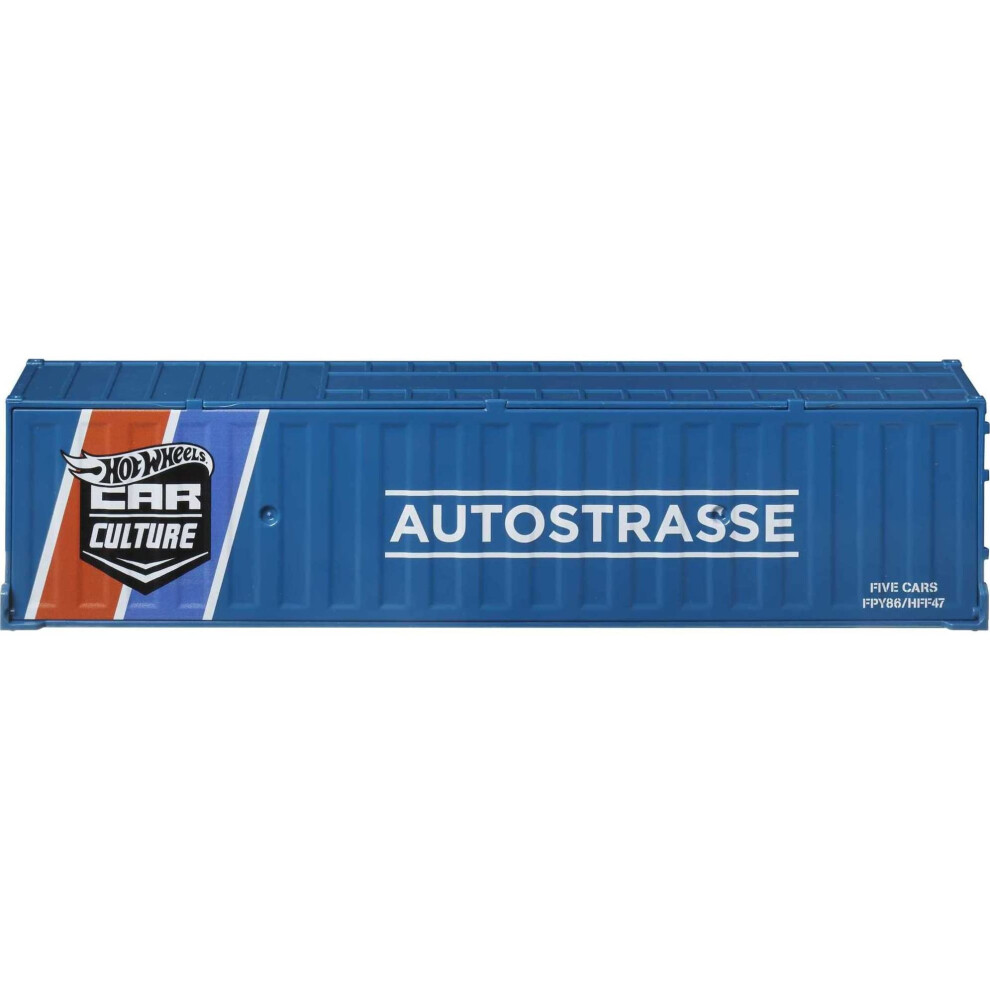 Hot Wheels Strasse  Autobahn  Autostrasse Container Set  5 1:64 Scale