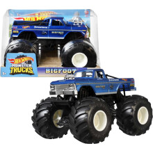 Hot Wheels Monster Trucks Bigfoot di grandi dimensioni, camion giocattolo pressofuso in scala 1:24