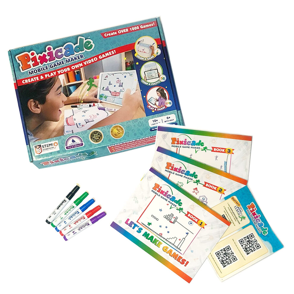 Pixicade Video Game Maker | Stem Kit To Create & Play Your Own Video G 860004116110