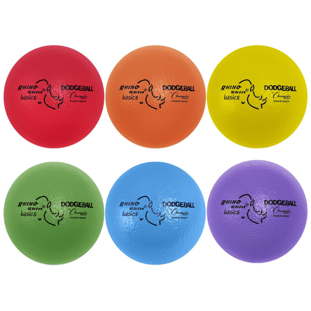 Champion Sports BAS7SET Rhino Skin Basic Dodgeball Set  7 Inch