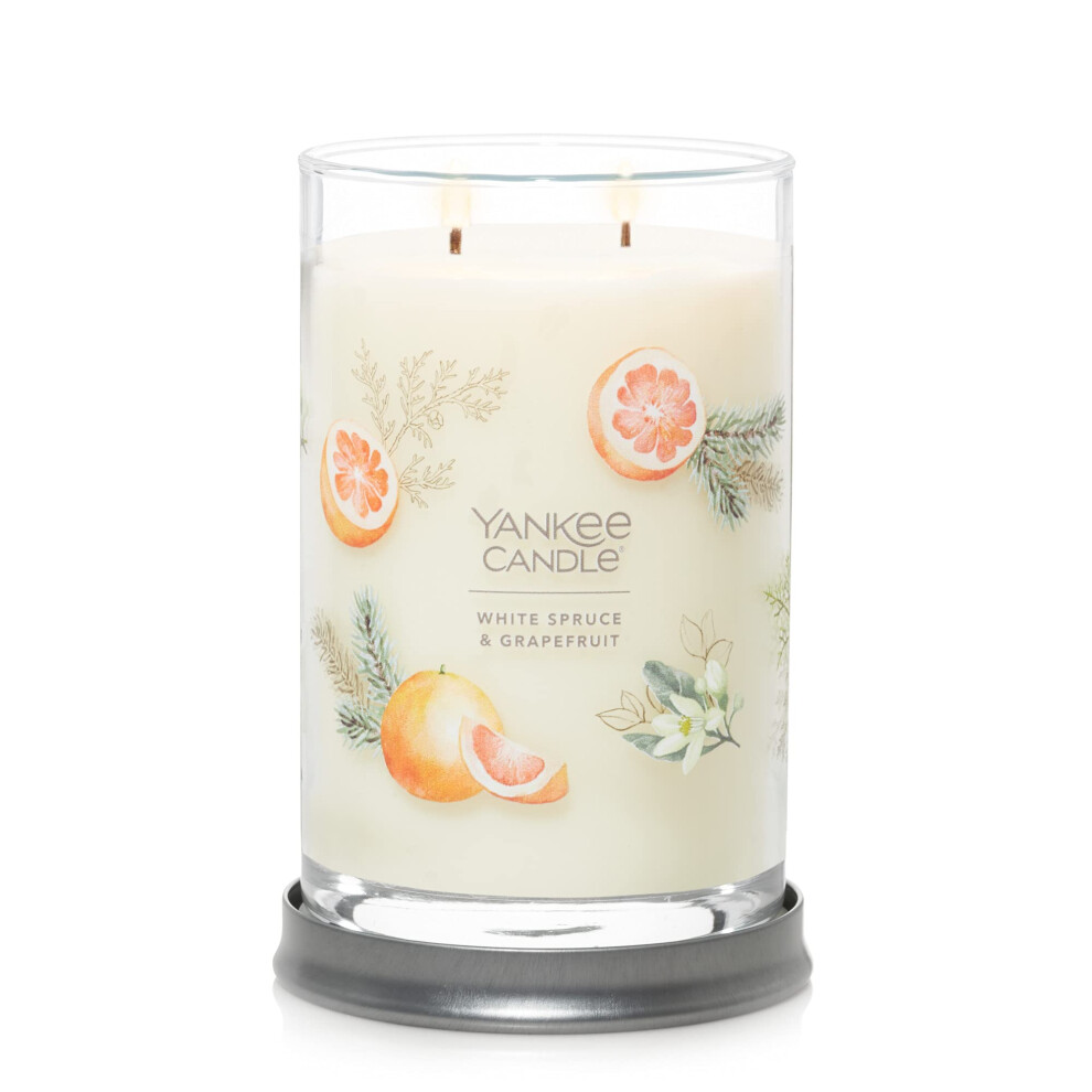 Yankee Candle White Spruce & Grapefruit Scented  Signature 20oz Large