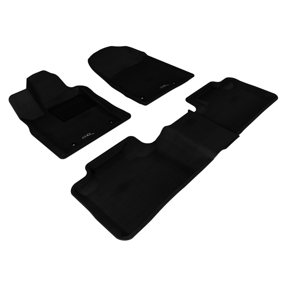 3D Maxpider Dodge Durango 5-Seat 2012-2021 Kagu R1 R2 (2 Posts On Front Passenger's Floor) Black 842132052126