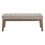 24KF Velvet Upholstered Tufted Bench with Solid Wood Leg Ottoman with 5