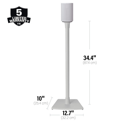 Sanus Height-Adjustable Speaker Stands Pair for Sonos Era 100 -Premium 1