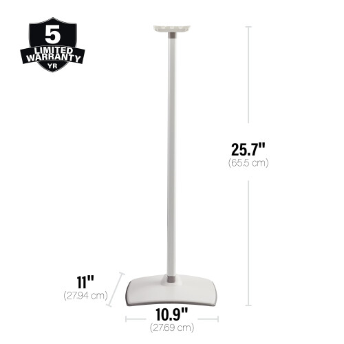Sanus Height Adjustable Speaker Stands for Sonos Era 300 (Pair) 2