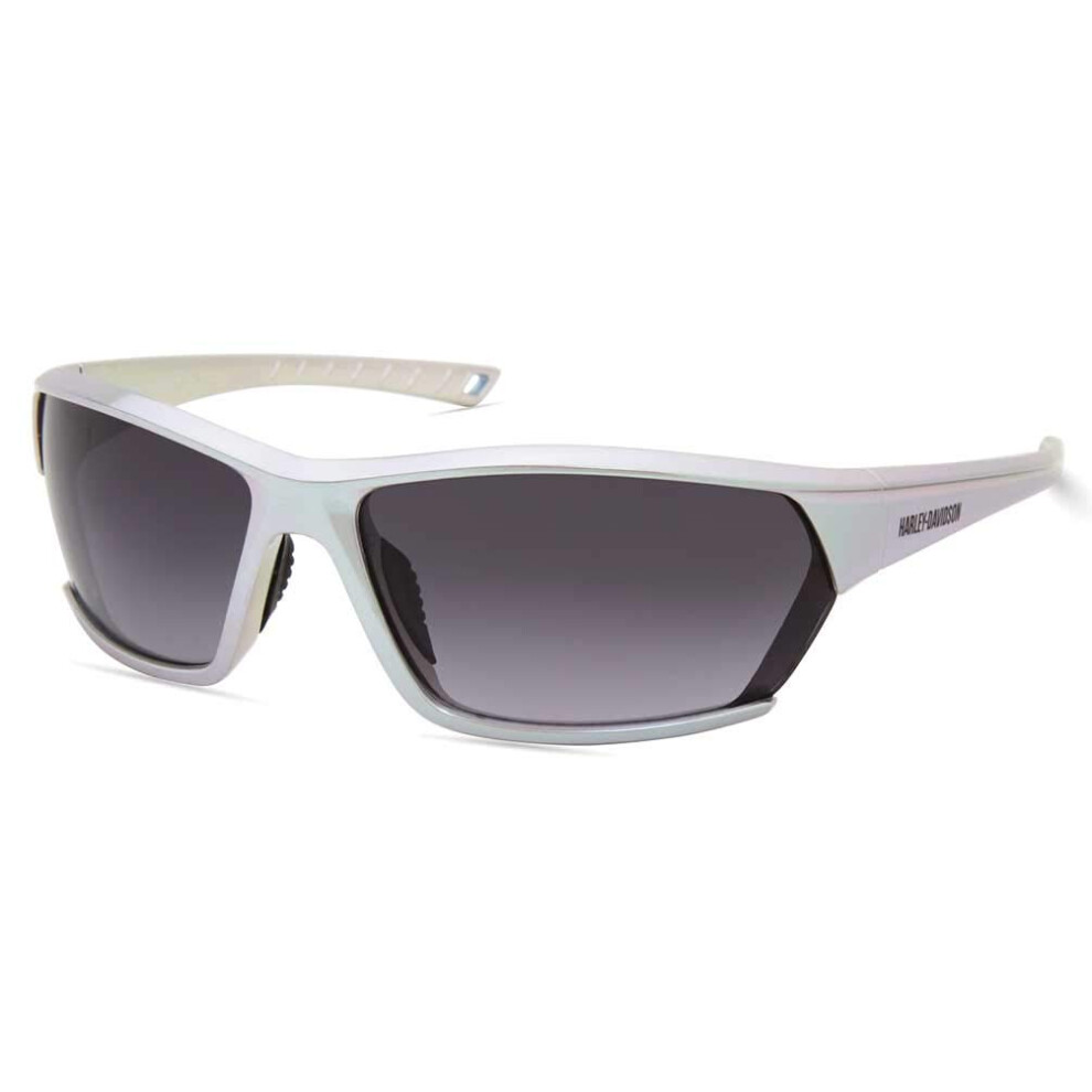 Harley-Davidson Men's Contemporary Rectangular Sunglasses  Silver  69-