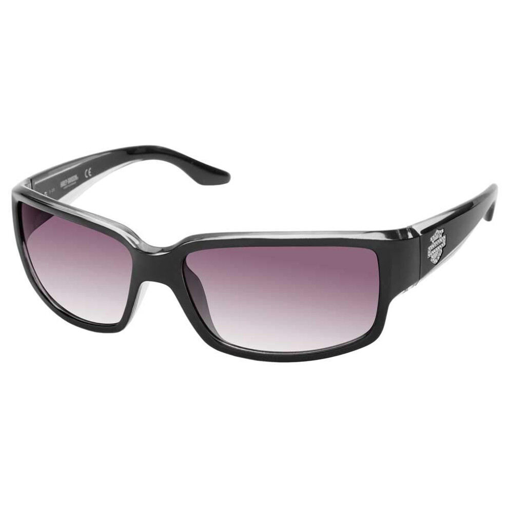 Harley-Davidson Women's Classic Rectangular Sunglasses  Black  59-16-1