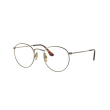 Ray-Ban RX8247V Round Titanium Prescription Eyewear Frames Demigloss