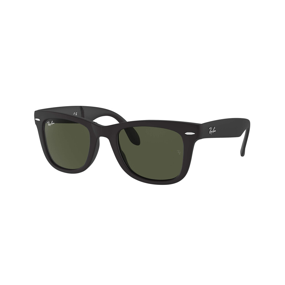 Ray-Ban RB4105 Folding Wayfarer Square Sunglasses  Matte Black/G-15 Gr