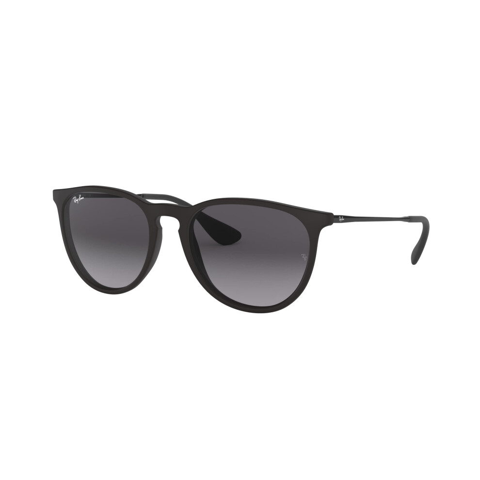 Ray-Ban RB4171 Erika Round Sunglasses  Rubber Black/Light Grey Gradien