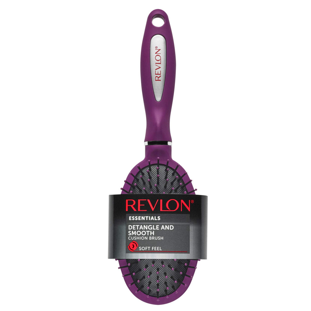 Revlon Detangle & Smooth Berry Cushion Hair Brush