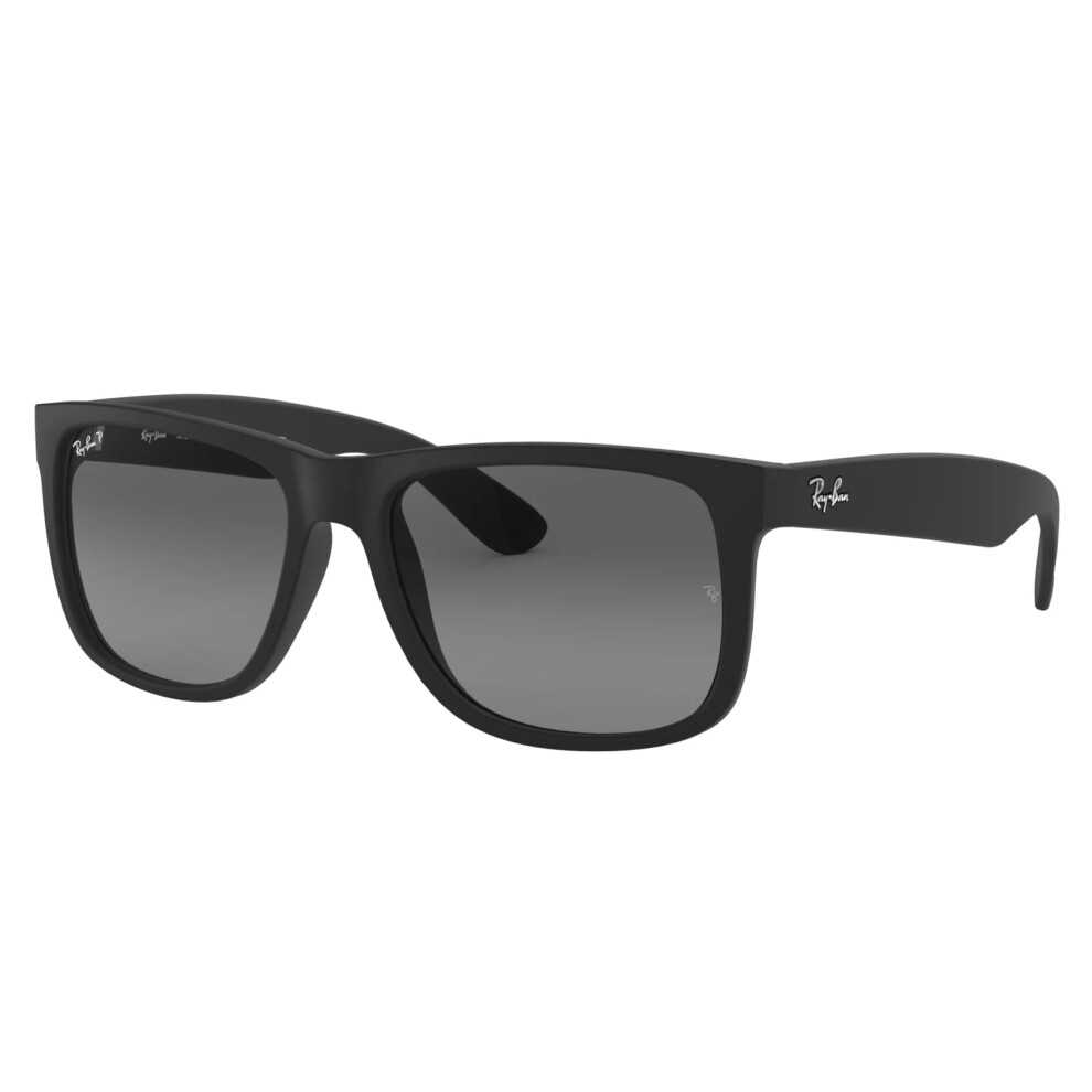 Authentic Ray-ban Justin RB 4165 622/T3 55mm Rubber Black/Grey Gradien