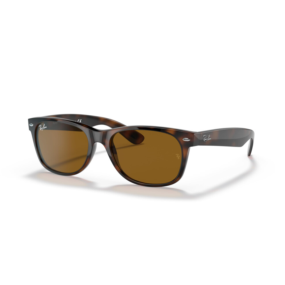 Ray-Ban RB2132 New Wayfarer Square Sunglasses  Light Havana/B-15 Brown