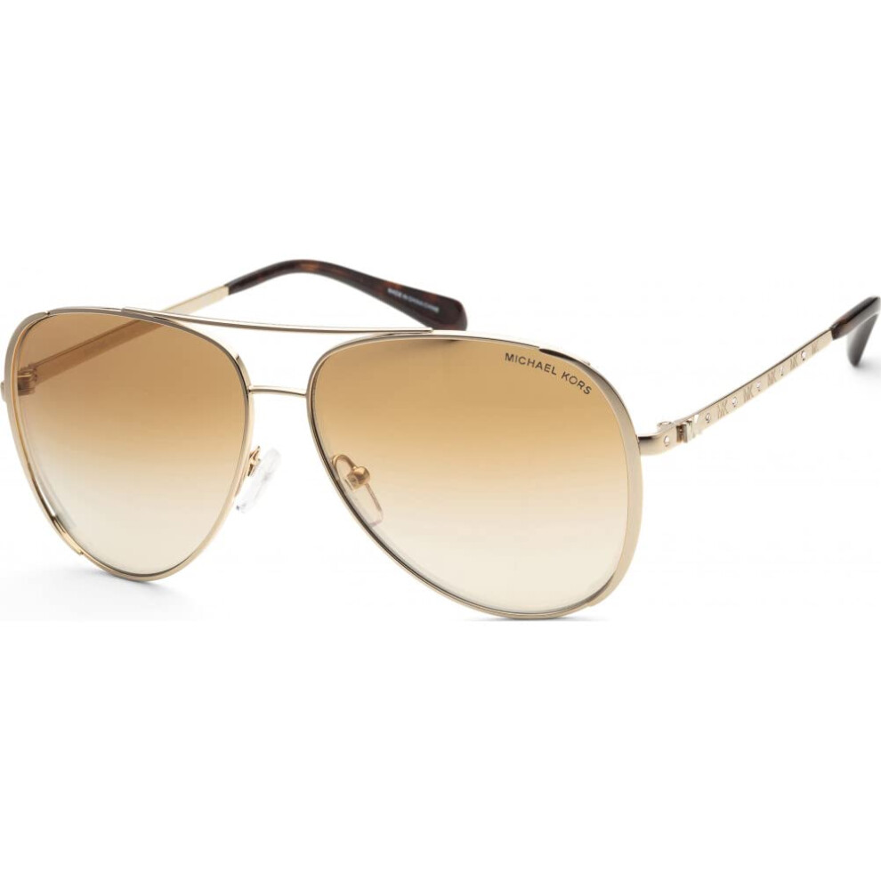 Michael Kors Chelsea Bright MK 1101B 1014GO Light Gold Metal Aviator S