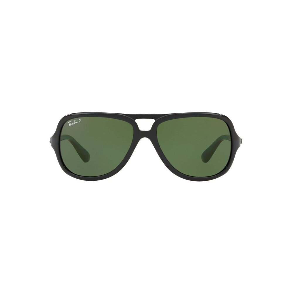 Ray-Ban RB4162 Aviator Sunglasses  Black/Polarized Green  59 mm