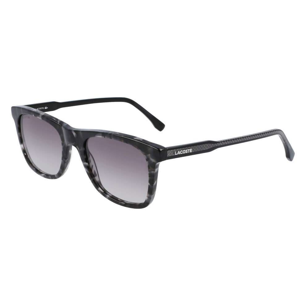 Lacoste Men's L933S-215 Square Sunglasses  Grey Havana  53/20/145