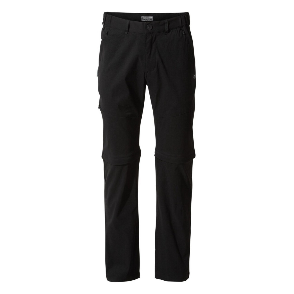 (32L, Black) Craghoppers Mens Kiwi Pro II Convertible Trousers