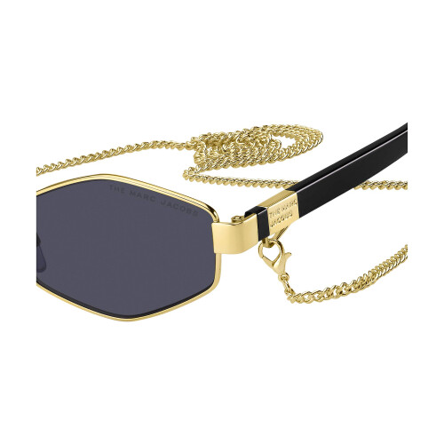 Marc Jacobs Zonnebril - Marc Jacobs - 496/S - Polygoon - Metaal - Zwart, Goud 2