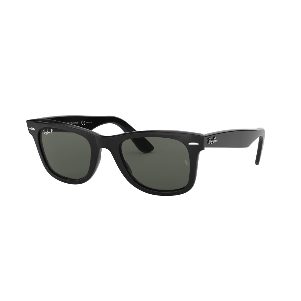 Ray-Ban RB2140 Original Wayfarer Sunglasses  Black/Green Polarized  50