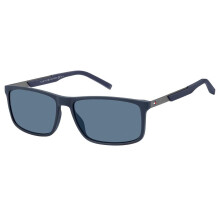 Tommy Hilfiger zonnebril TH1675/S IPQ/KU heren mat blauw/grijs zilver
