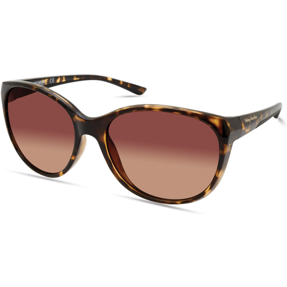 Harley-Davidson Women's Wayfarers Round Sunglasses  Brown  58-17-135