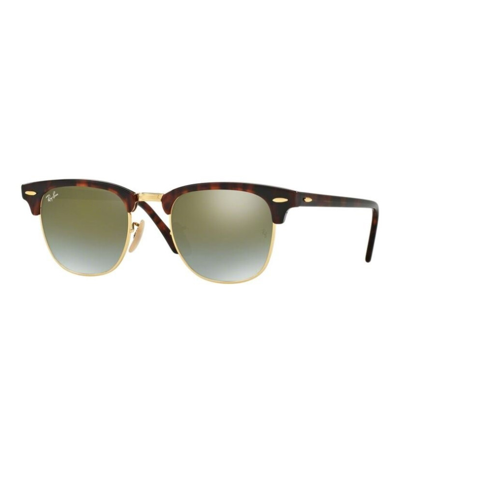 Ray-Ban RB3016 CLUBMASTER 990/9J 51M Shiny Red/Havana/Green Flash Grad