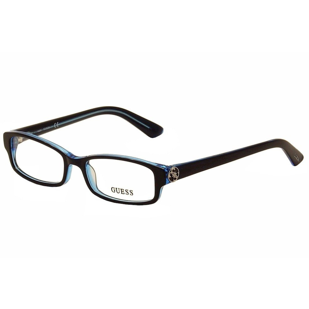 Guess GU2526 Eyeglass Frames - Shiny Blue Frame  52 mm Lens Diameter G