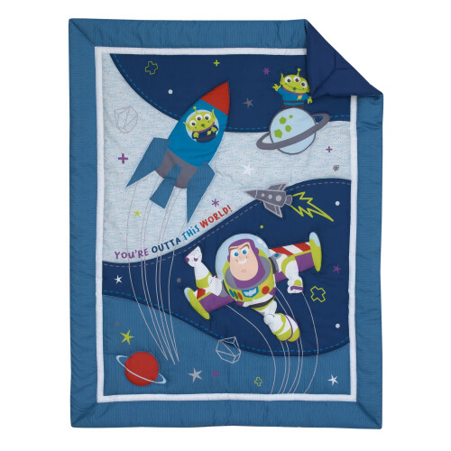 Disney Disney Toy Story Σετ Κρεβατοκάμαρας 3 Τεμαχίων Μπλε και Γκρι 1